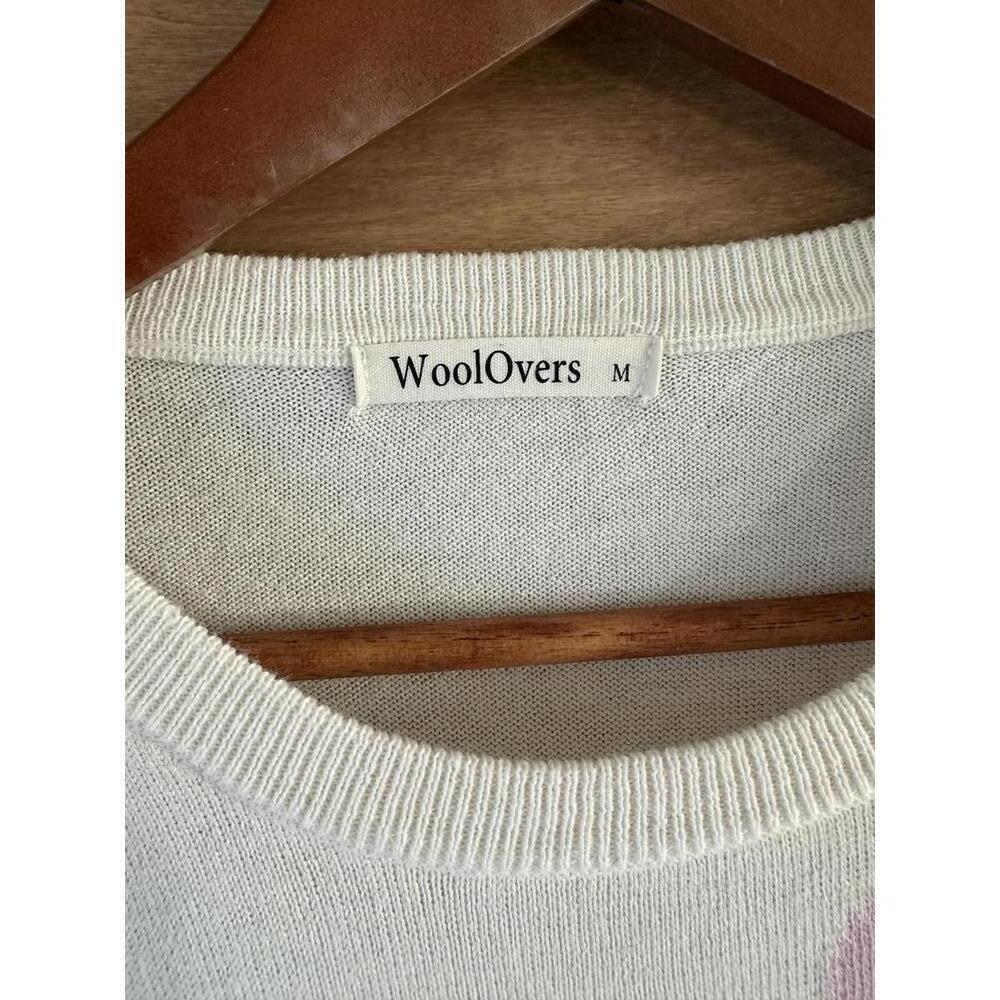 WoolOvers Organic Cotton & Wool Blend Ivory Polka Dot Crew Neck Sweater Medium - Picture 6 of 9